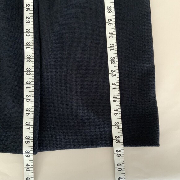 Hobbs Navy Sleeveless Textured Career Office Dress 4 - Picture 8 of 11